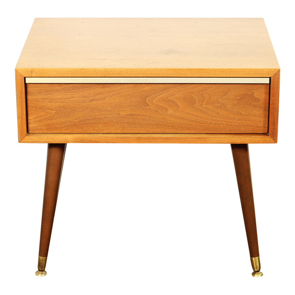 1950s John Keal for Brown Saltman Nightstand Metro Eclectic