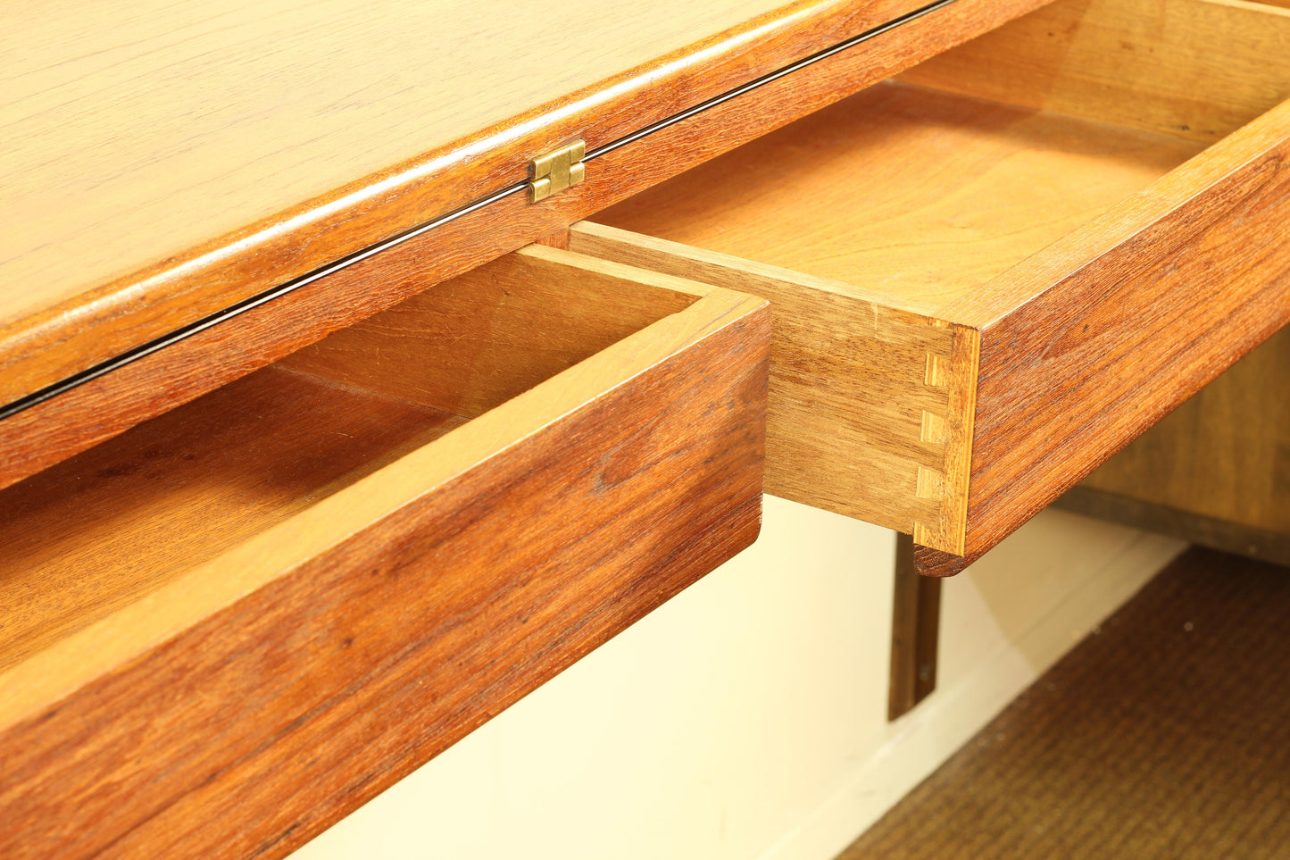 1960s Danish Teak Arne Hovmand-Olsen Wall-Mount Desk or Console Table