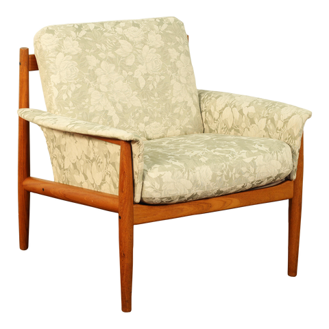 1960s Grete Jalk for France & Son Danish Teak Lounge Chair