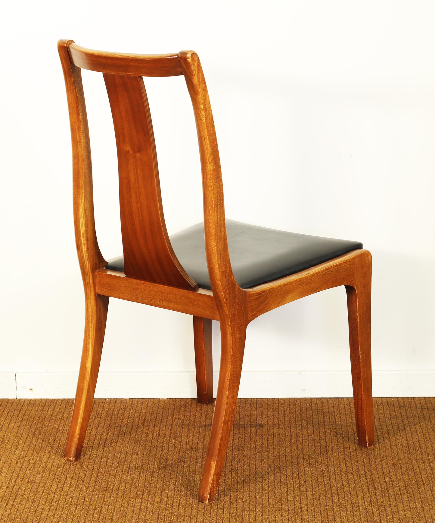 1960s Mid-Century Walnut Dining Chairs- Set of 4