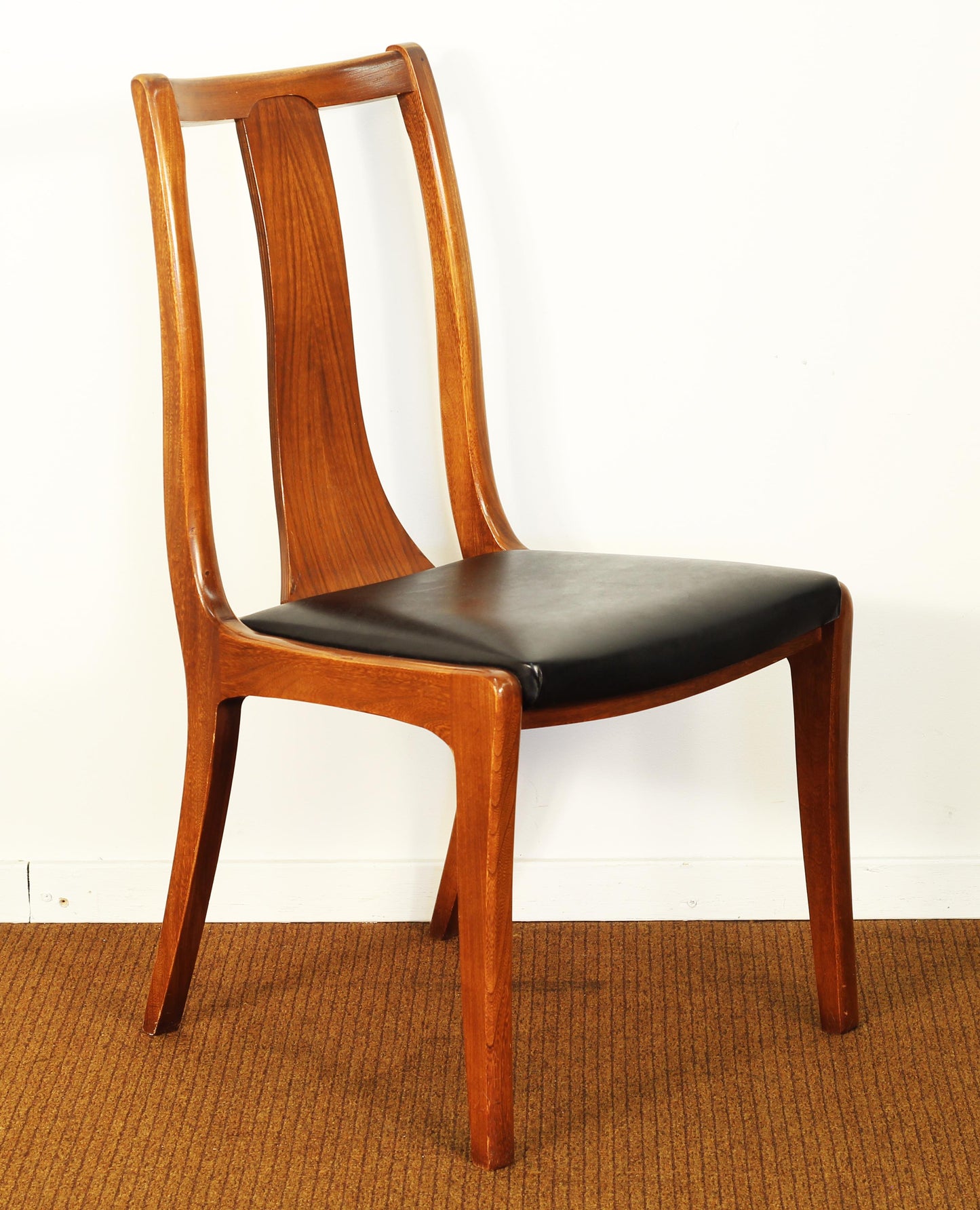 1960s Mid-Century Walnut Dining Chairs- Set of 4