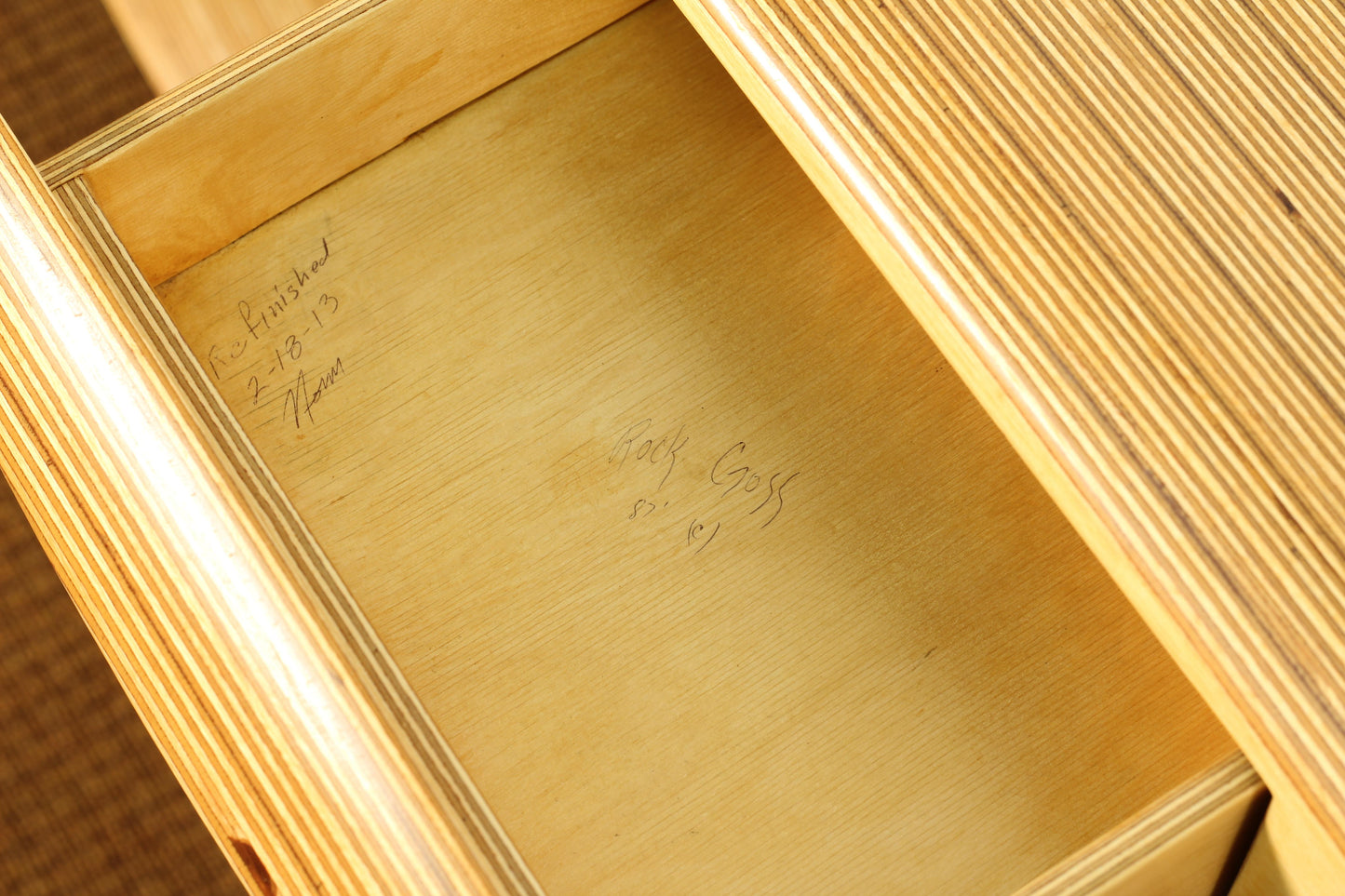 1980s Zen Console Table With Drawer by Rock Cross