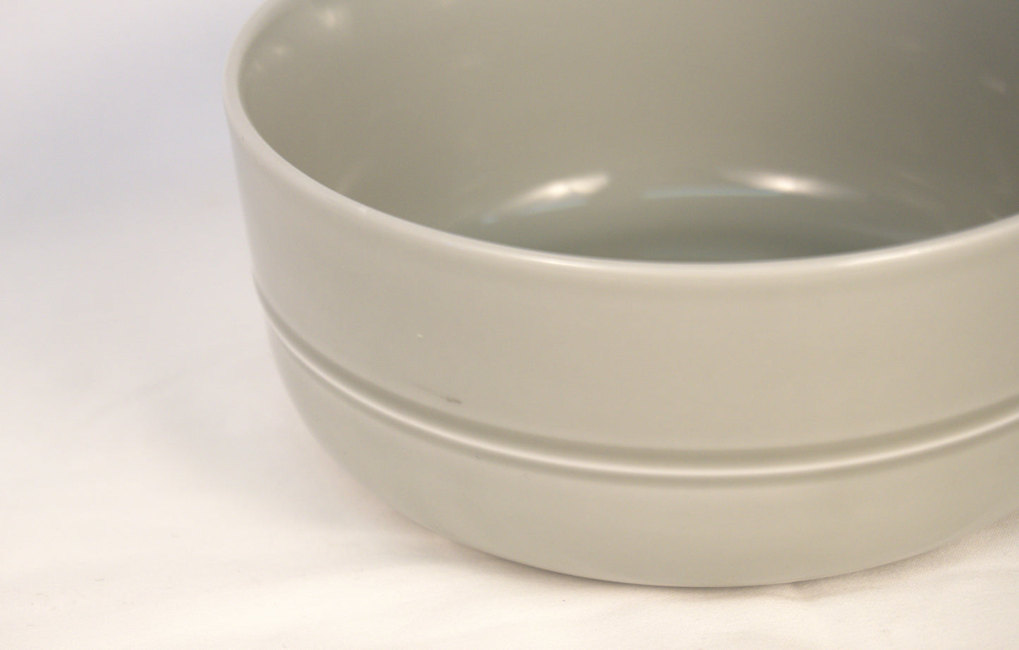 Set 7 Crate & Barrel Light Gray Hue Cereal Soup Bowls by Aaron Probyn
