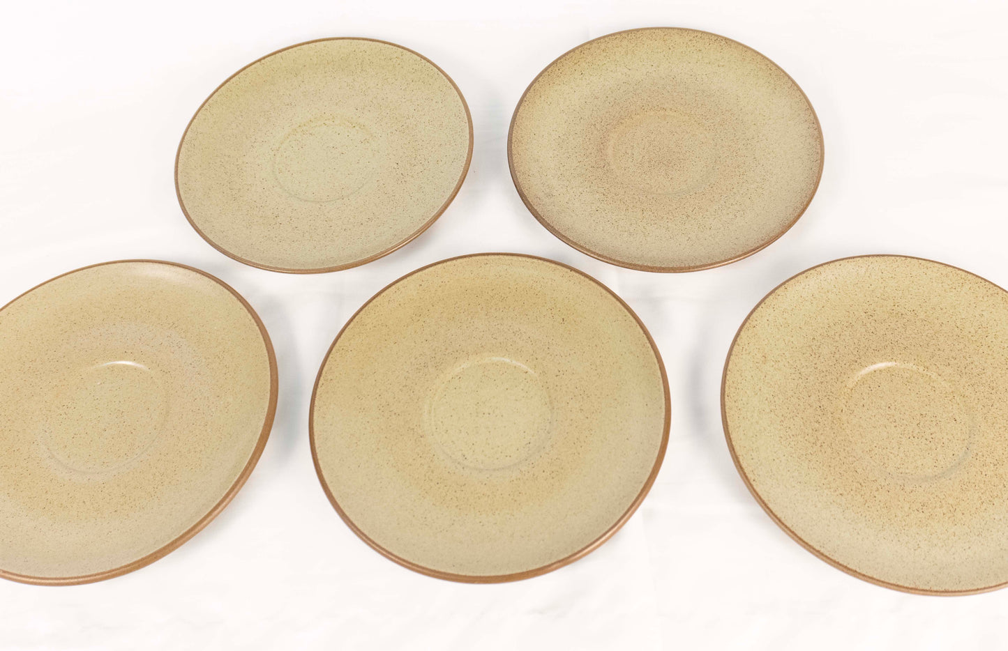 Heath California Pottery Sage Coffee Tea Cup and Saucer Set of 5 LOT