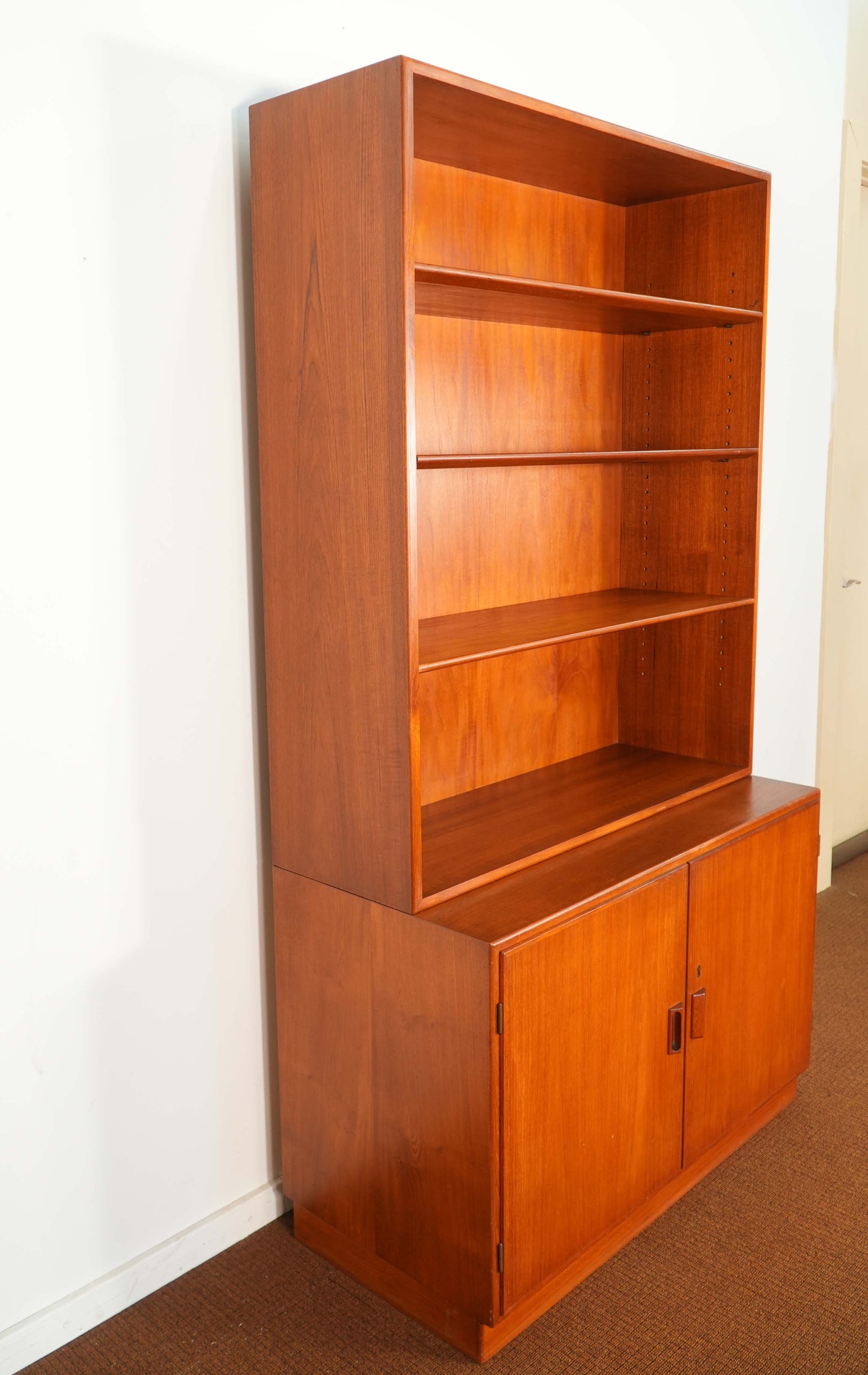 Borge Mogensen for Soborg Danish Teak Cabinet & Bookshelf