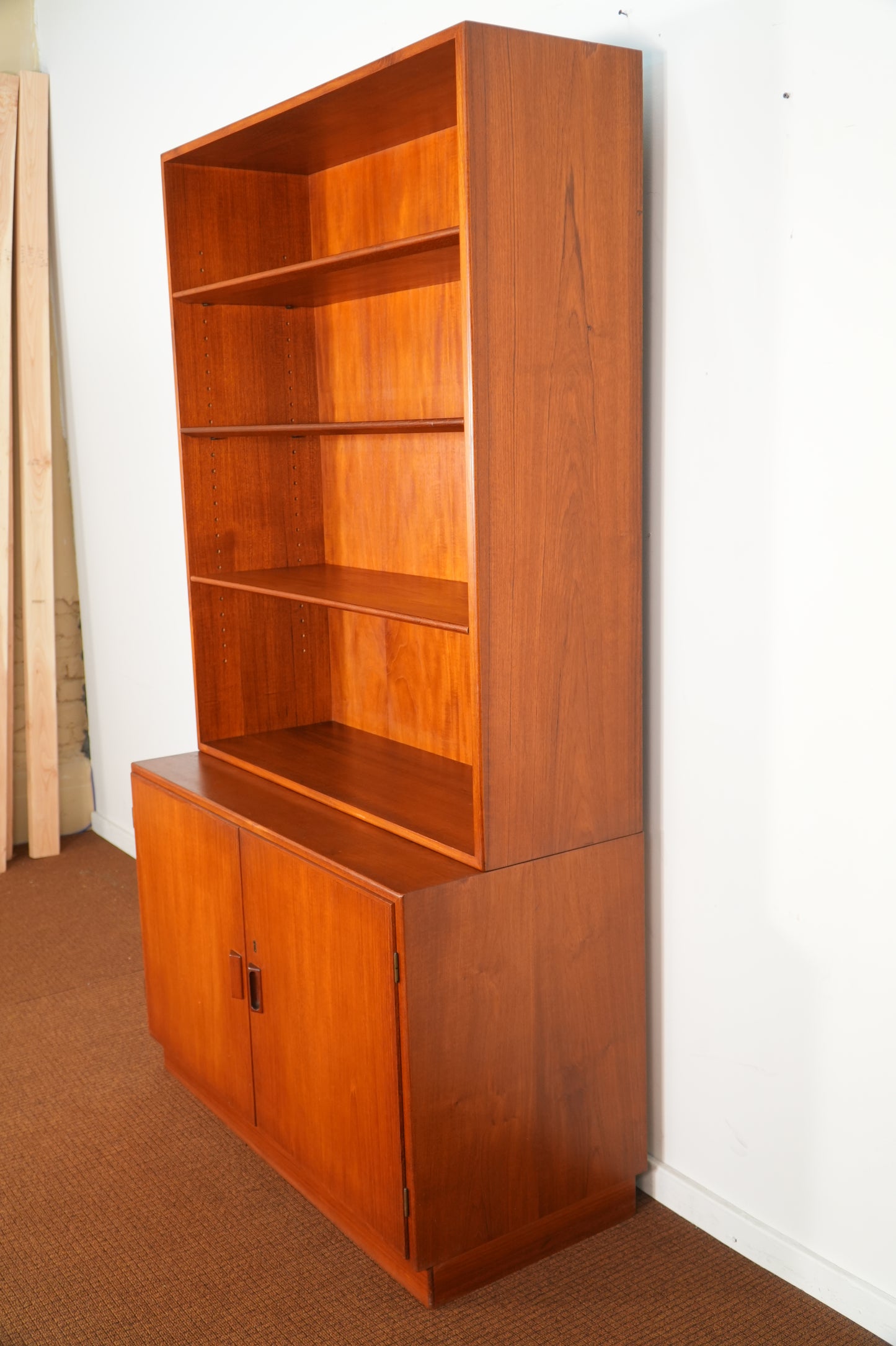 Borge Mogensen for Soborg Danish Teak Cabinet & Bookshelf