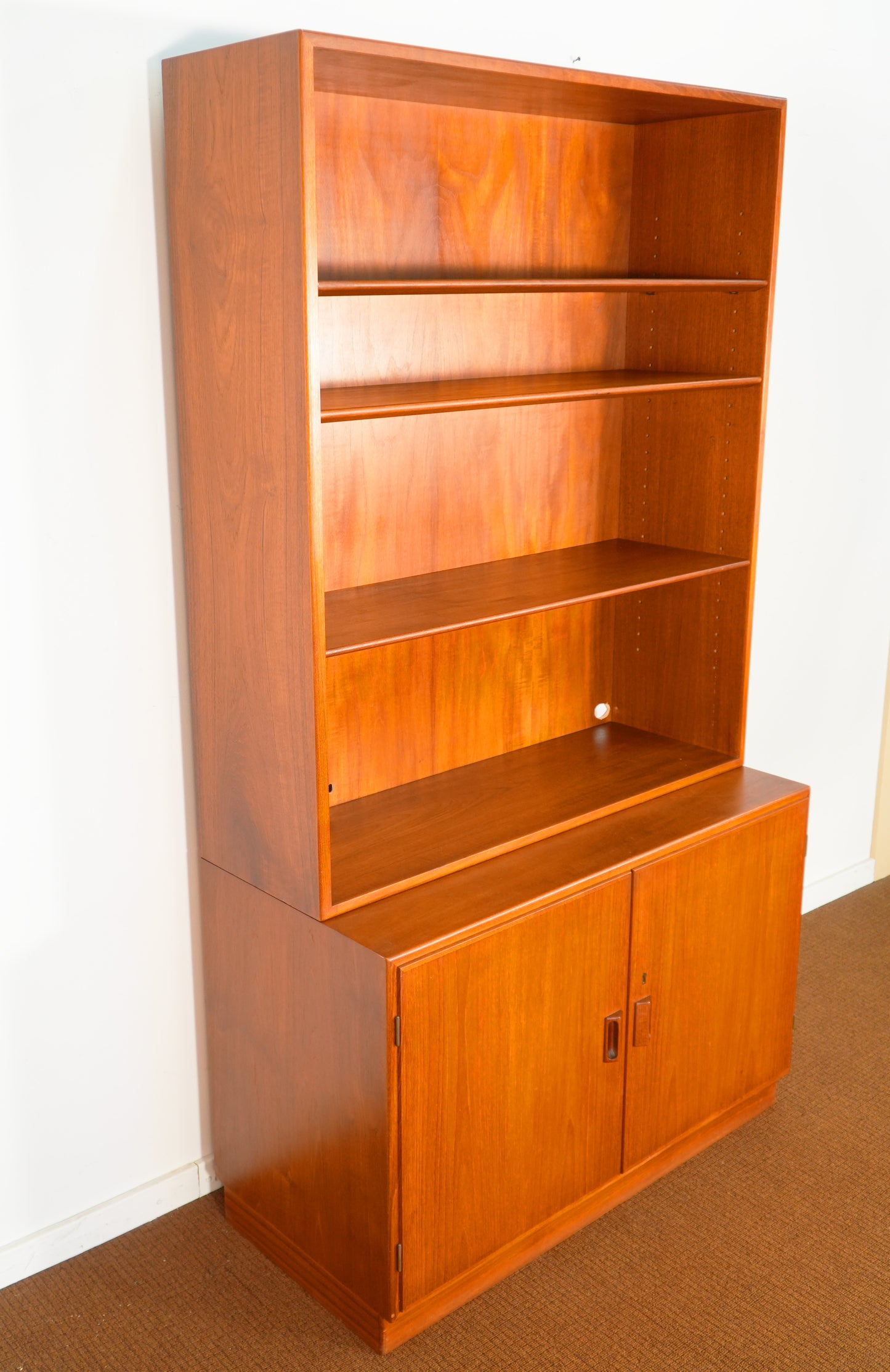 Borge Mogensen for Soborg Danish Teak Cabinet & Bookshelf