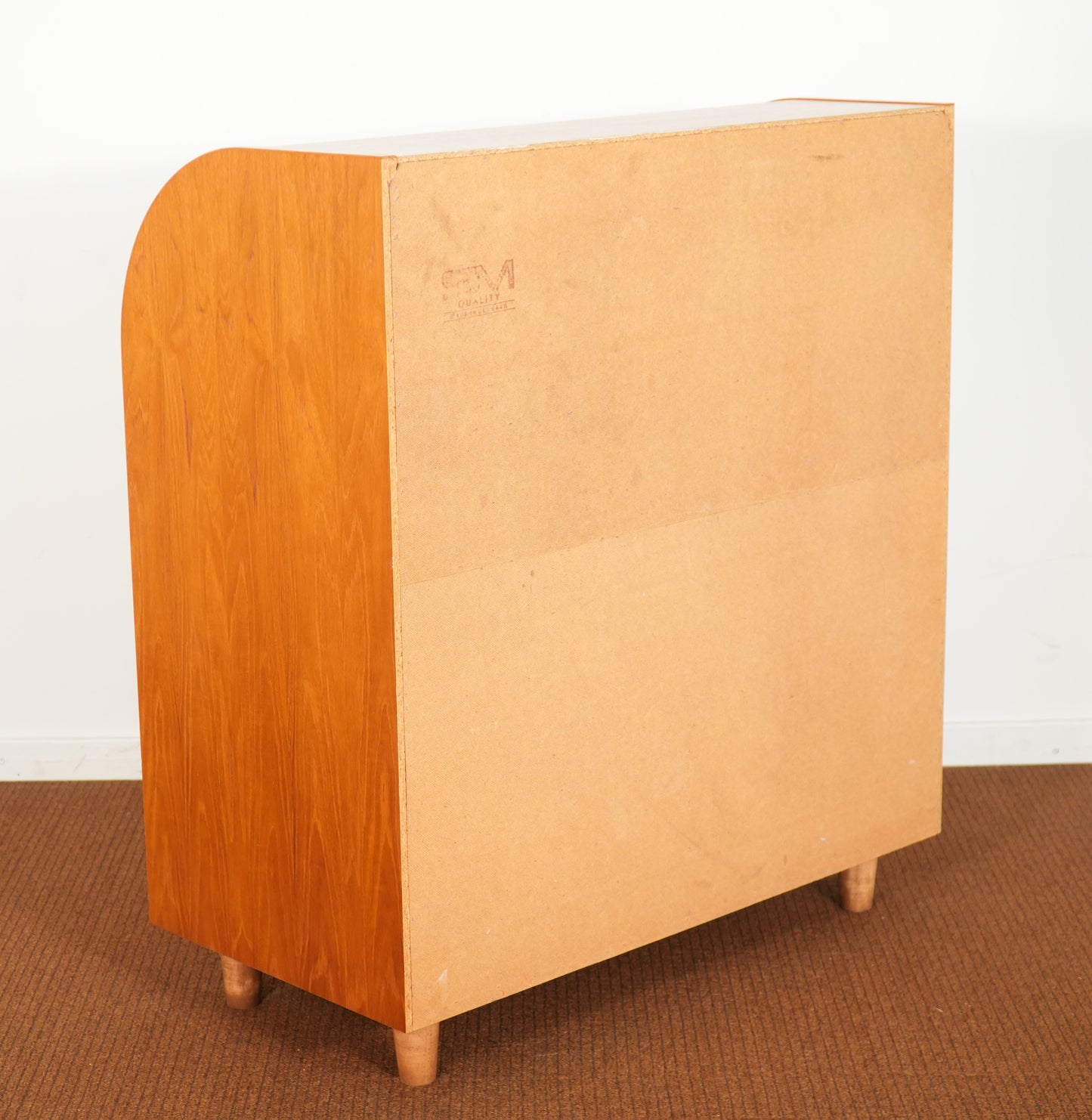 Small Scale Danish Teak Rolltop Desk