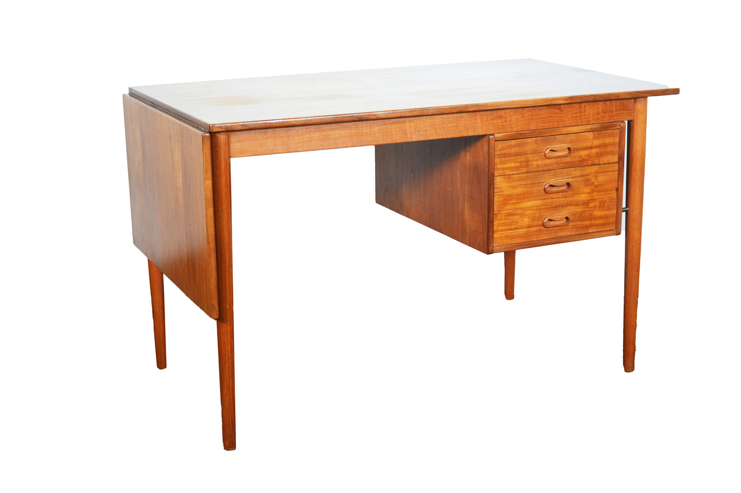 Teak Danish Sliding Top Desk Attributed to Arne Vodder