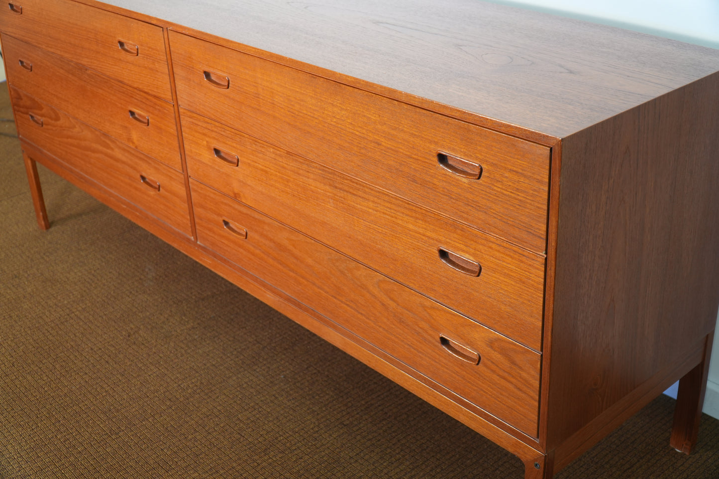 Vintage Danish Mid-Century Arne Wahl Iversen Double Dresser Model 102