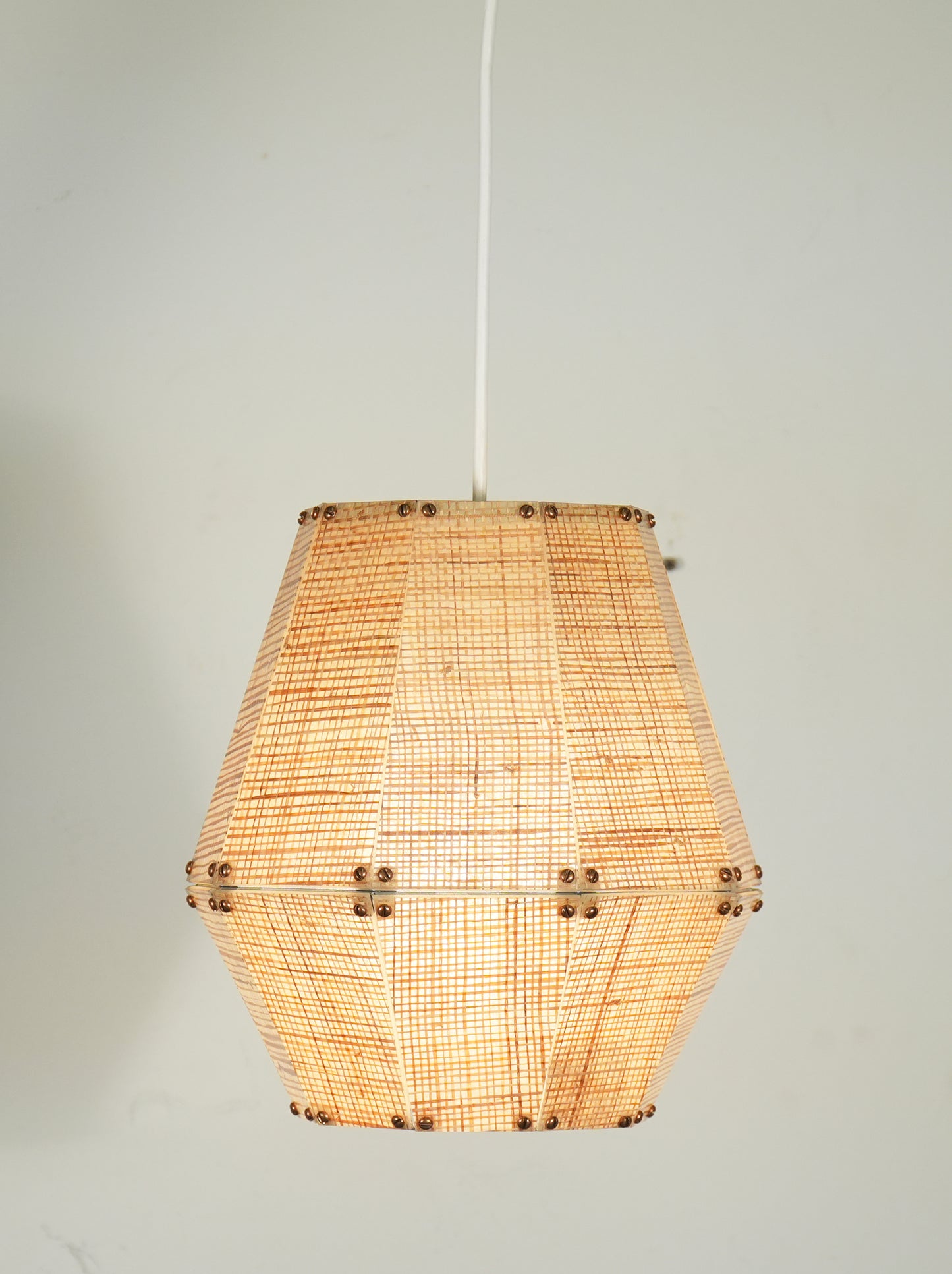 Facet "Pear" Hanging Lamp from Hip Haven Contemporary Mid Century Modern- New!