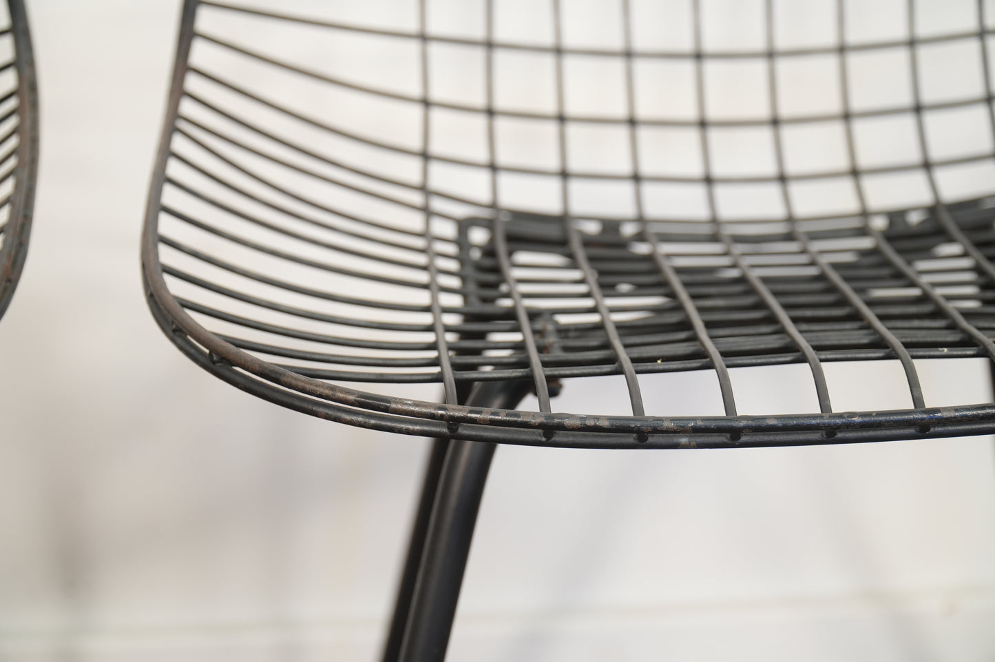 Pair Early 1951 Herman Miller Eames DKX Chairs - 1st Generation - Patent Pending Stamp