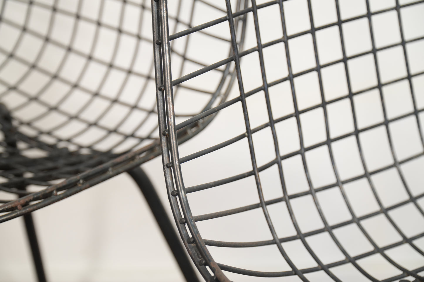 Pair Early 1951 Herman Miller Eames DKX Chairs - 1st Generation - Patent Pending Stamp