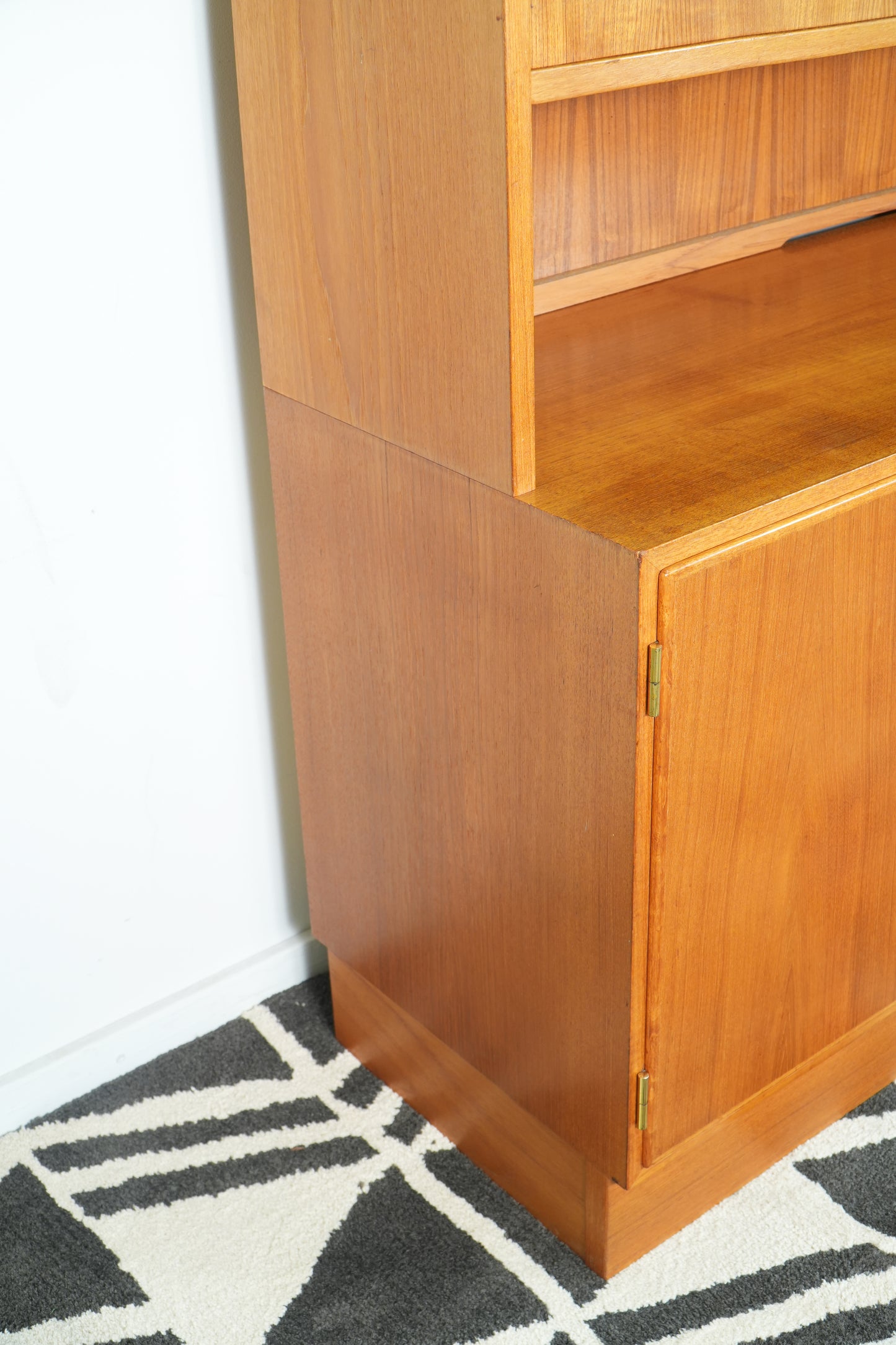 Danish Teak Buffet and Hutch Vitrine by Poul Hundevad