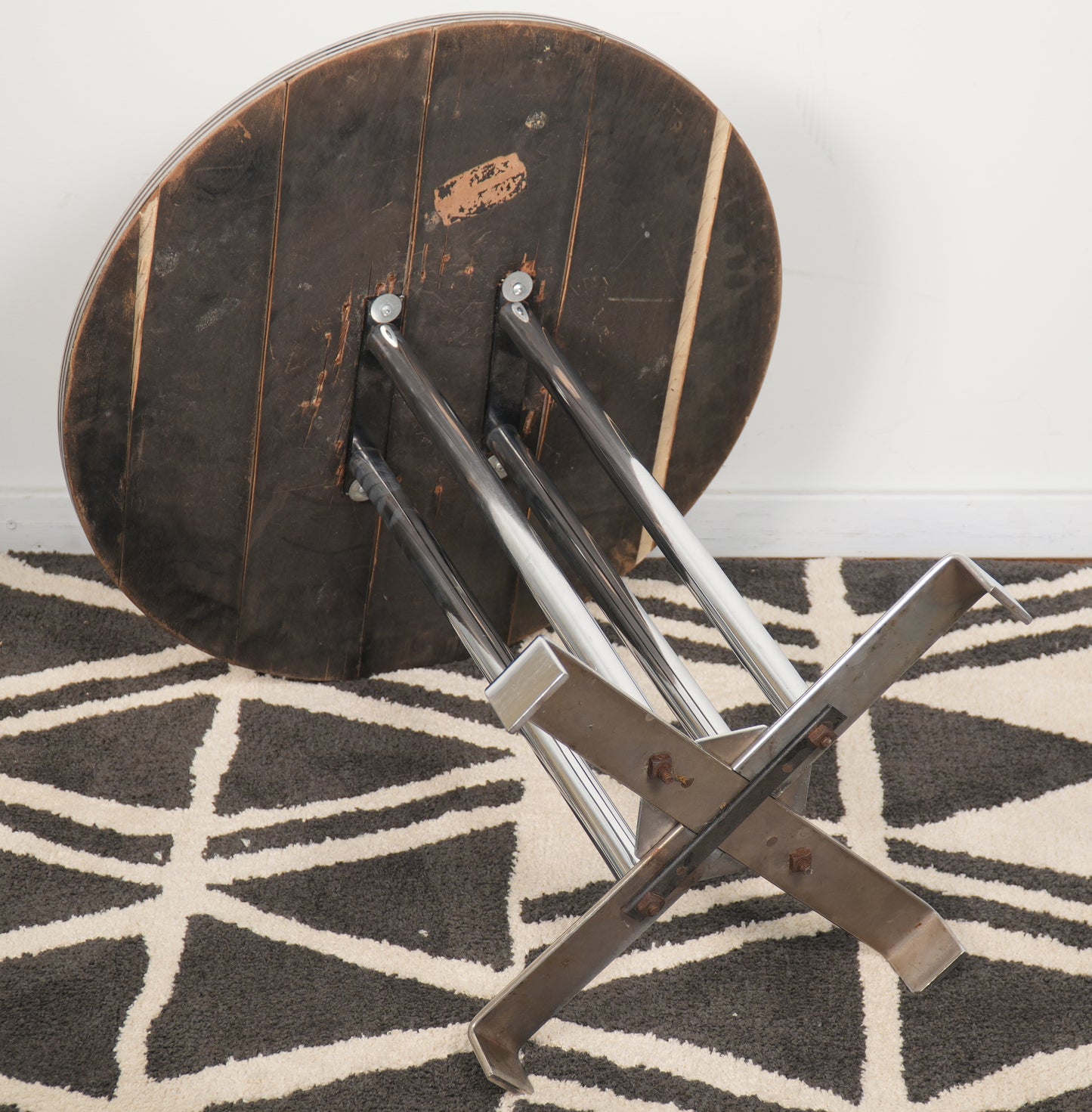 McKay Furniture Company Side Table 1930s Art Deco Machine Age