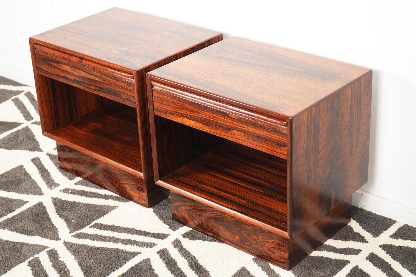 Vintage Rosewood Nightstands/End Tables by Westnofa - Norway