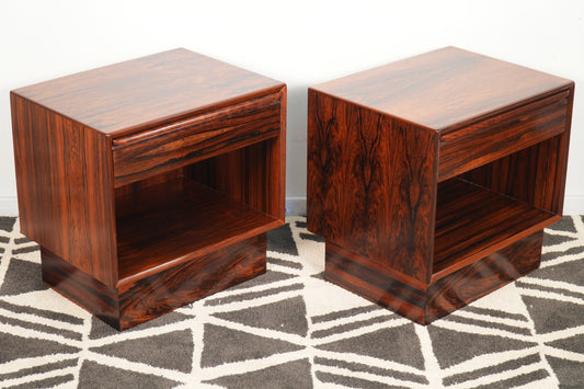 Vintage Rosewood Nightstands/End Tables by Westnofa - Norway