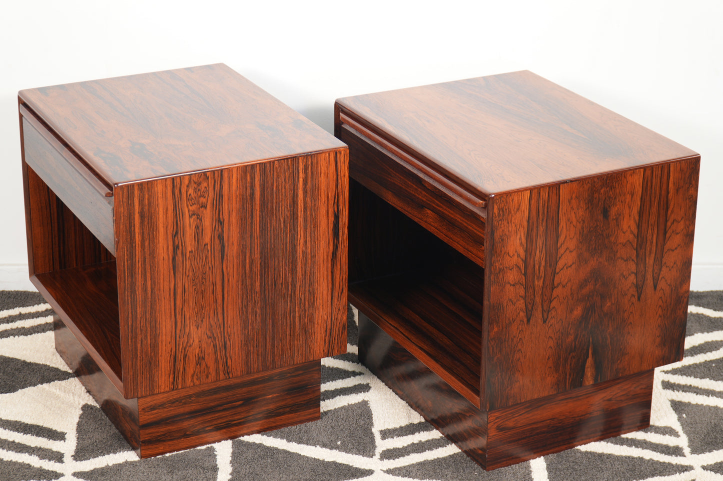 Vintage Rosewood Nightstands/End Tables by Westnofa - Norway