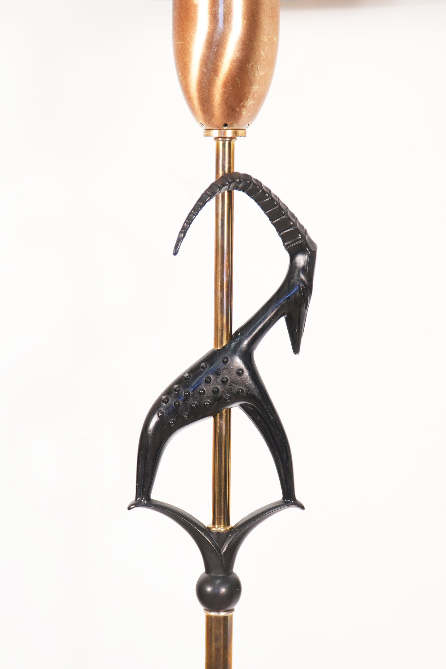 Rembrandt Antelope Gazelle Floor Lamp w/ Original Shade