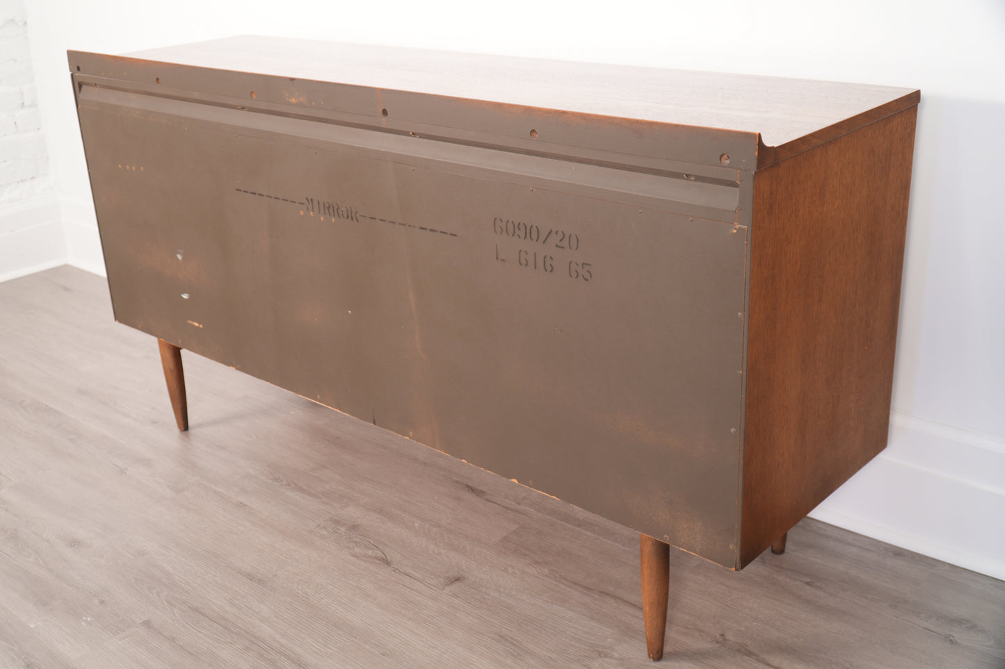 1960s Broyhill Sculptra "Double" Lowboy Dresser