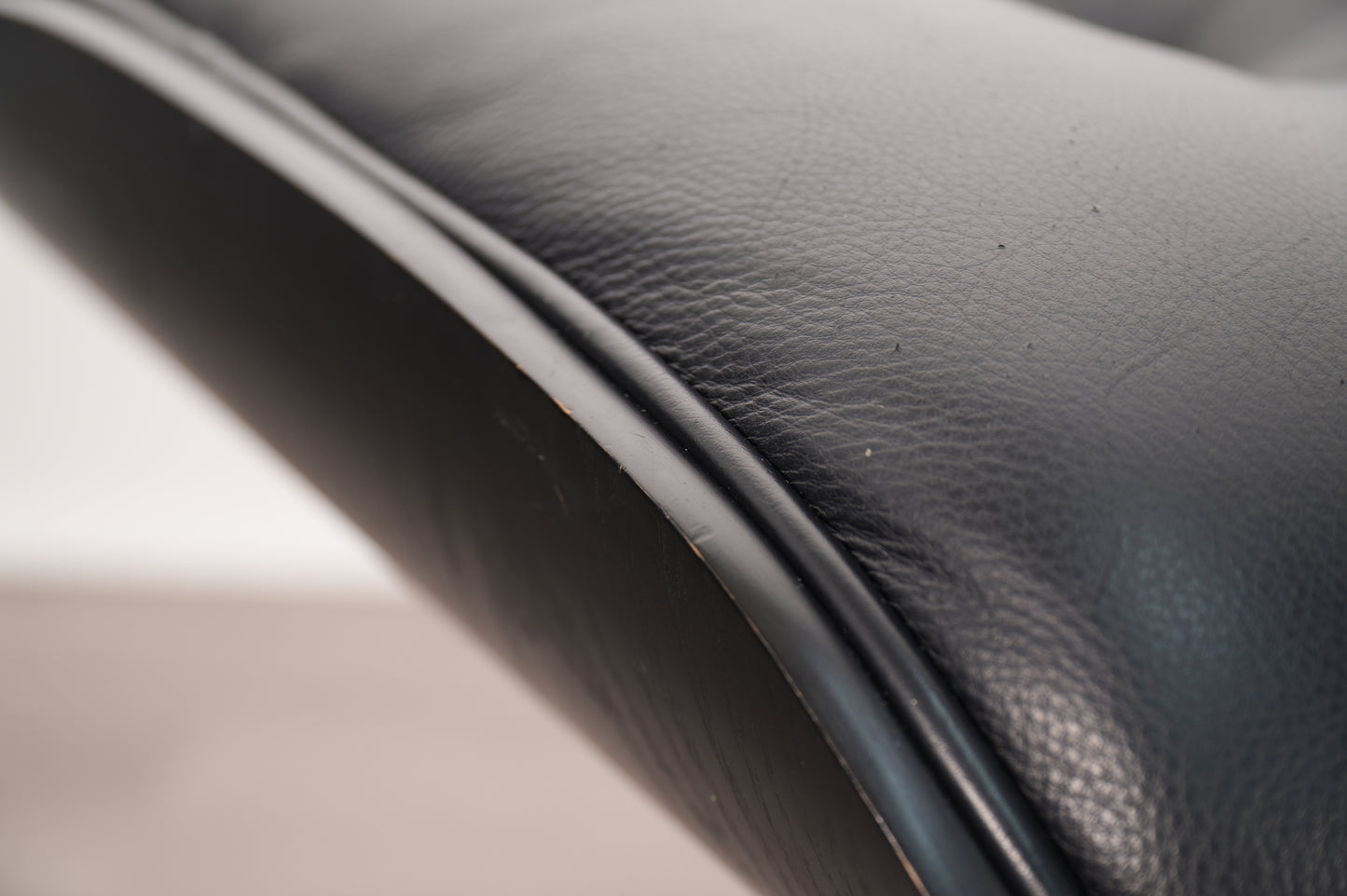 Eames Lounge Chair & Ottoman Ebony Ash Black Leather Tall 2020