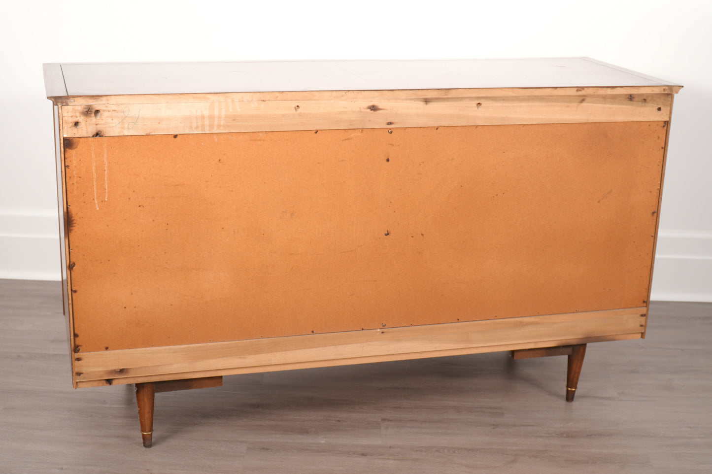 Vintage Walnut Lowboy Dresser by Cavalier Furniture