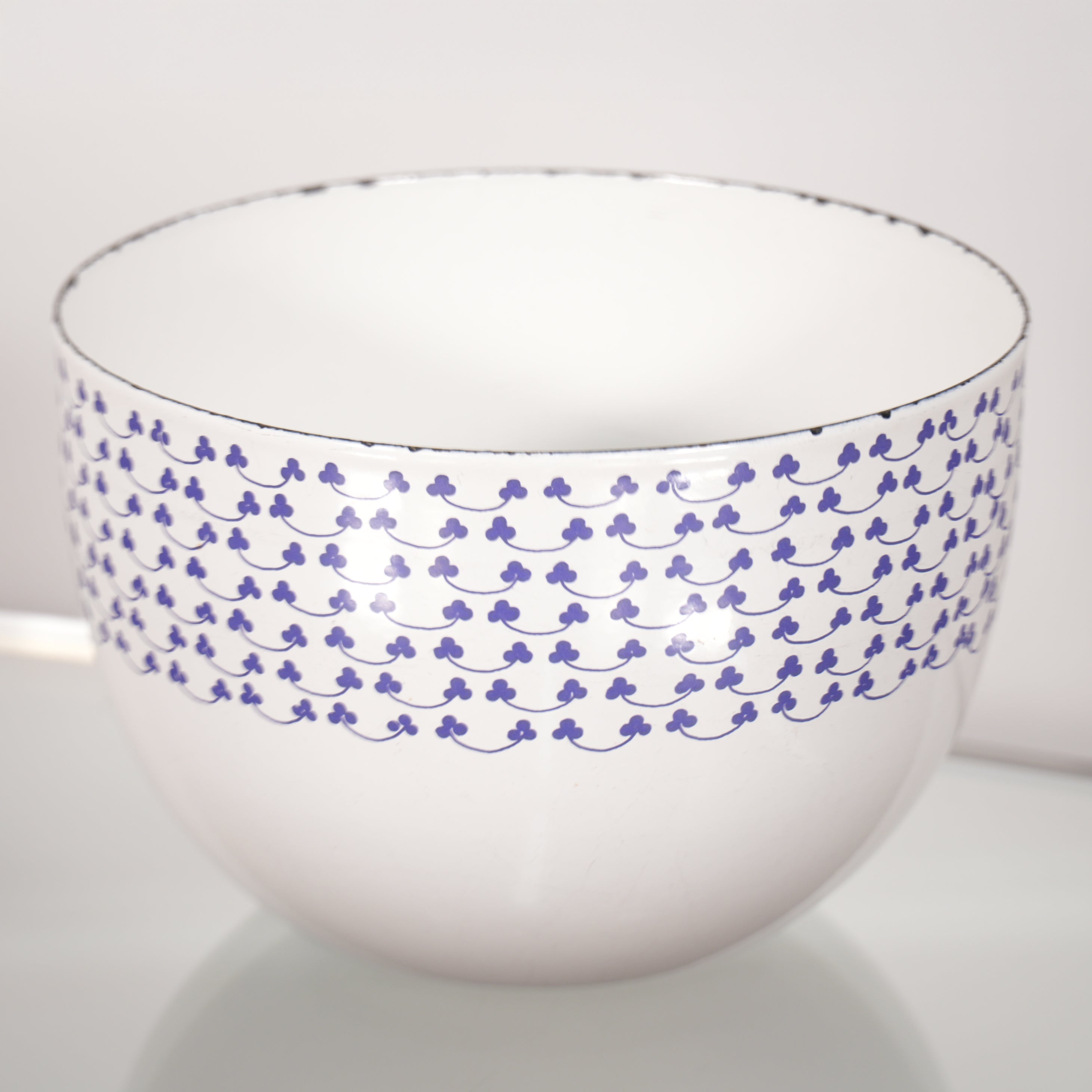 Arabia Finel Enamel Blue Floral Design Bowl by Kaj Franck – Metro