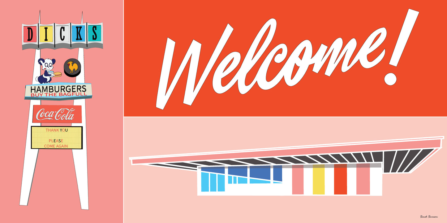 "Dick's Hamburgers" by Sarah Severson & Mark Pinckney