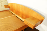 Danish Teak Queen Platform Bed In the Style of Hans Wegner