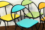 Vintage Rid-Jid Folding Chairs in the Style of Salterini - Set of 4