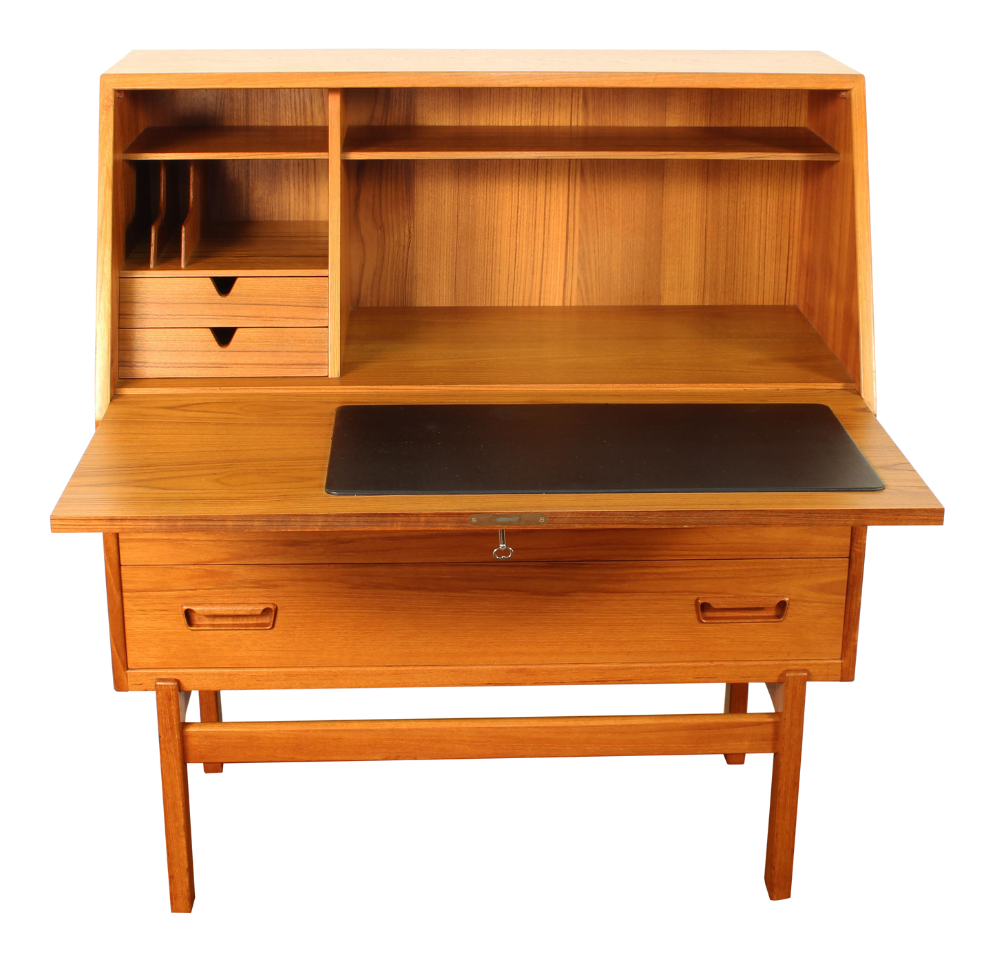 Arne Wahl Iverson for Vinde Møbelfabrik Model 68 Teak Secretary Desk