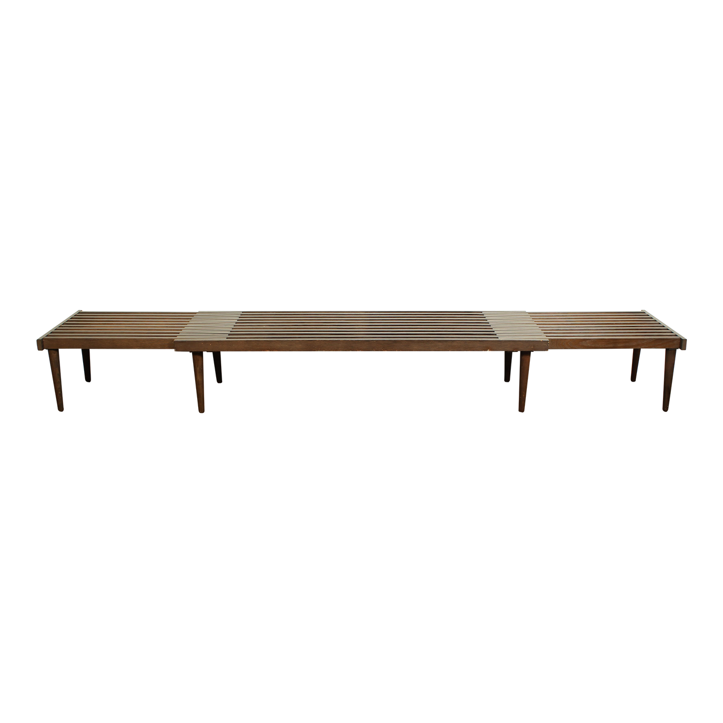 1960s John Keal for Brown Saltman Expanding Slat Bench