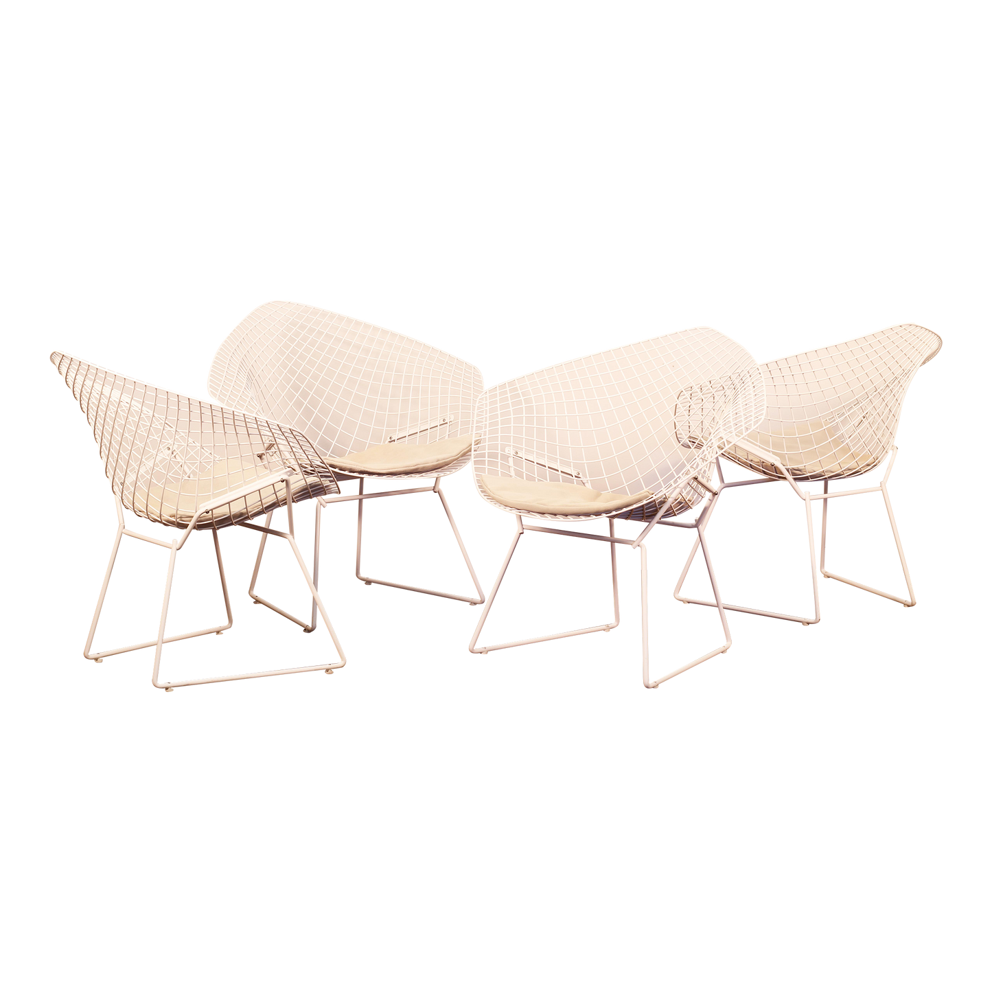 1970s Knoll Bertoia Diamond Chairs - Set of 4