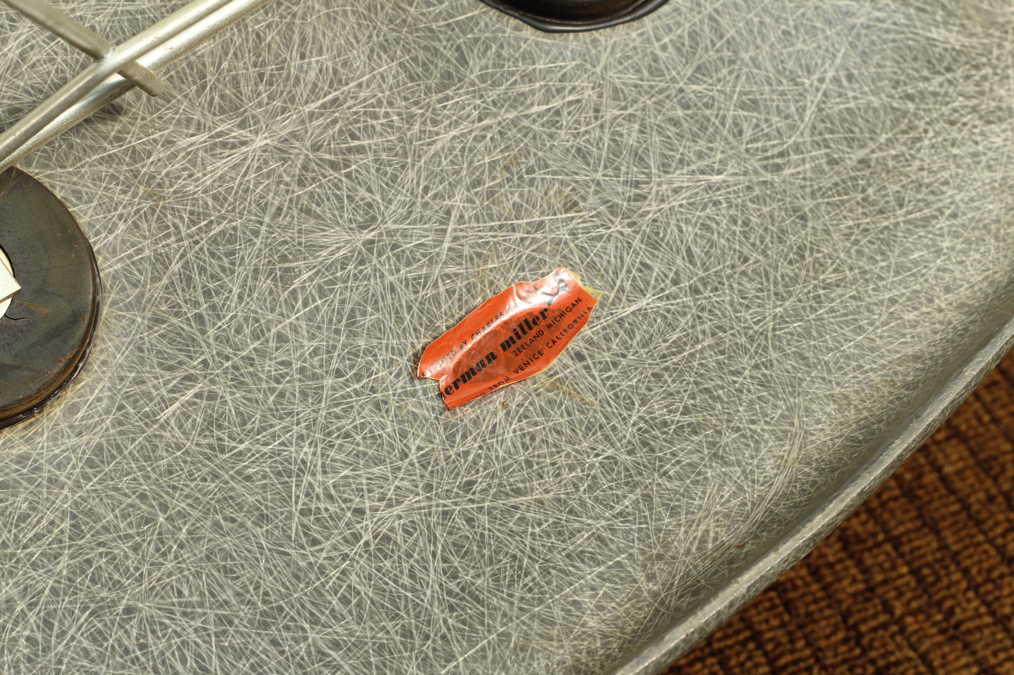 1950s Vintage Herman Miller Eames Fiberglass Rocker, 2nd Edition