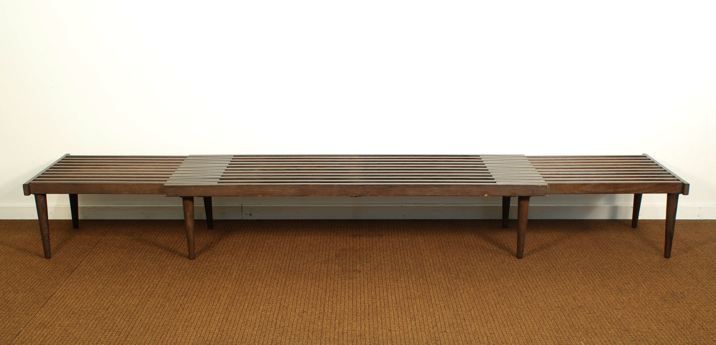 1960s John Keal for Brown Saltman Expanding Slat Bench