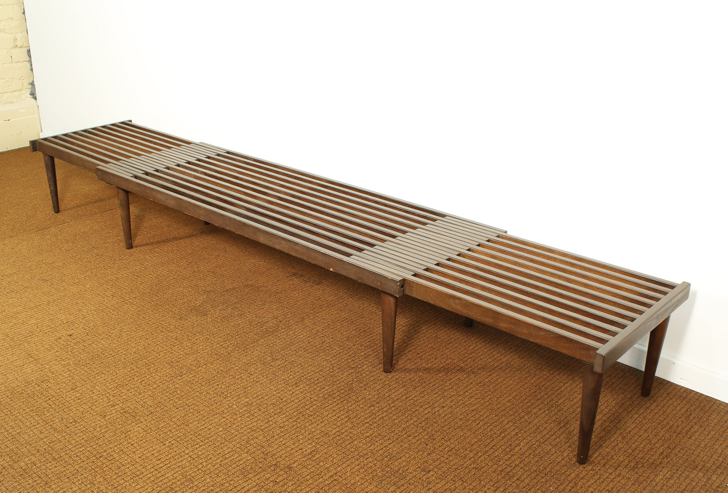 1960s John Keal for Brown Saltman Expanding Slat Bench