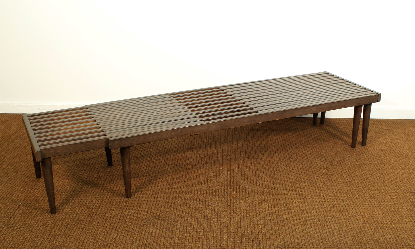 1960s John Keal for Brown Saltman Expanding Slat Bench