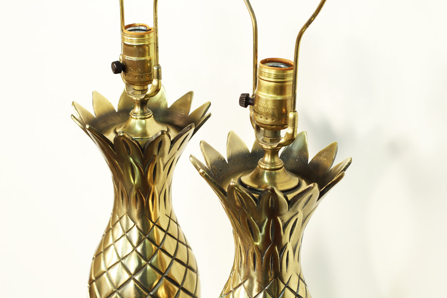 Brass Pineapple Lamps by Westwood Industries - a Pair