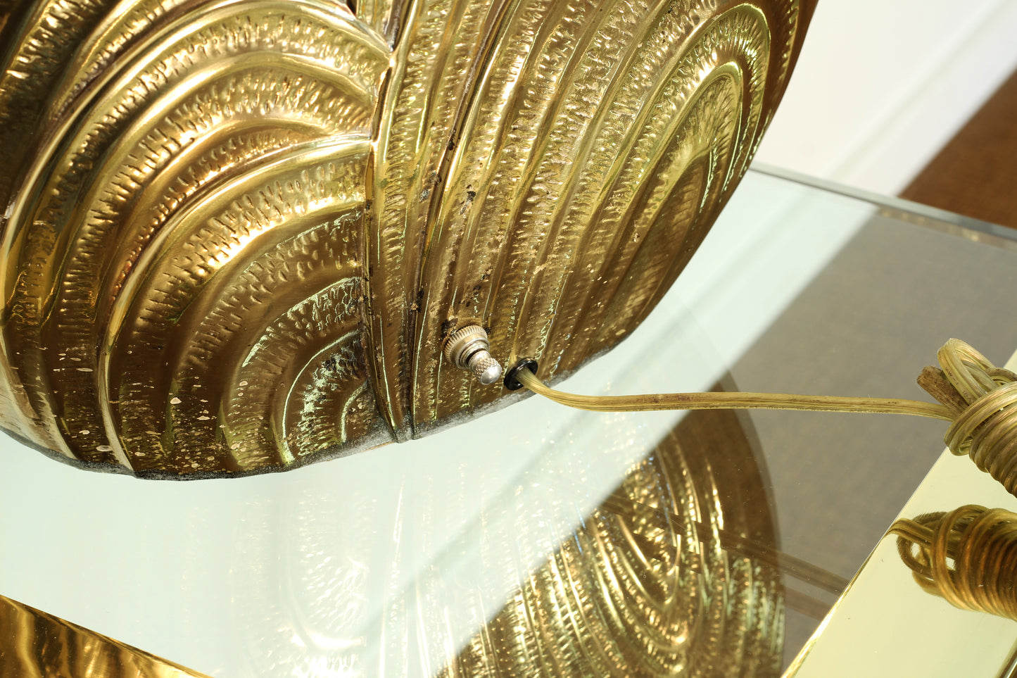 Cast Brass Table Lamp by Rembrandt