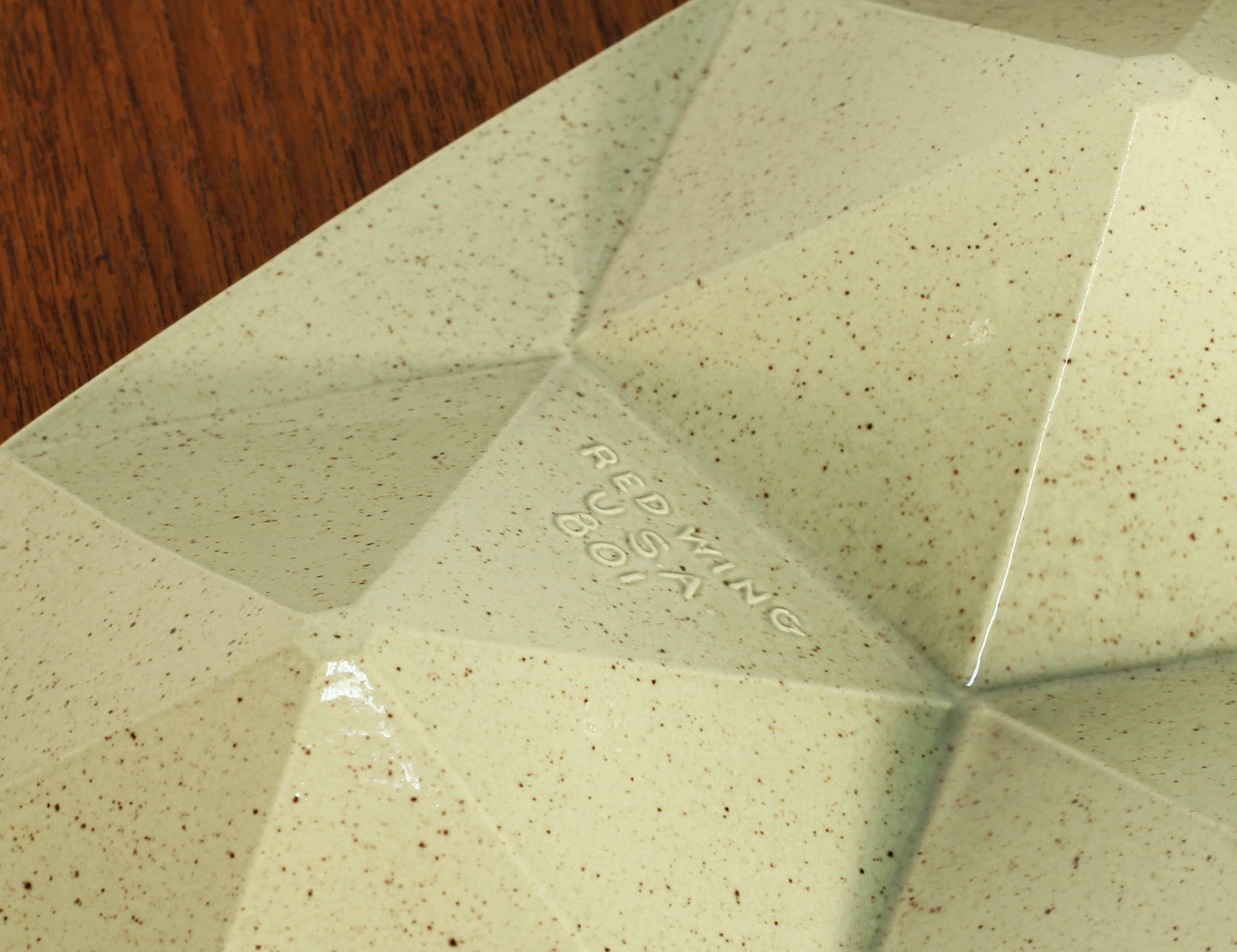 1960s Prismatique #801 Platter Red Wing Pottery