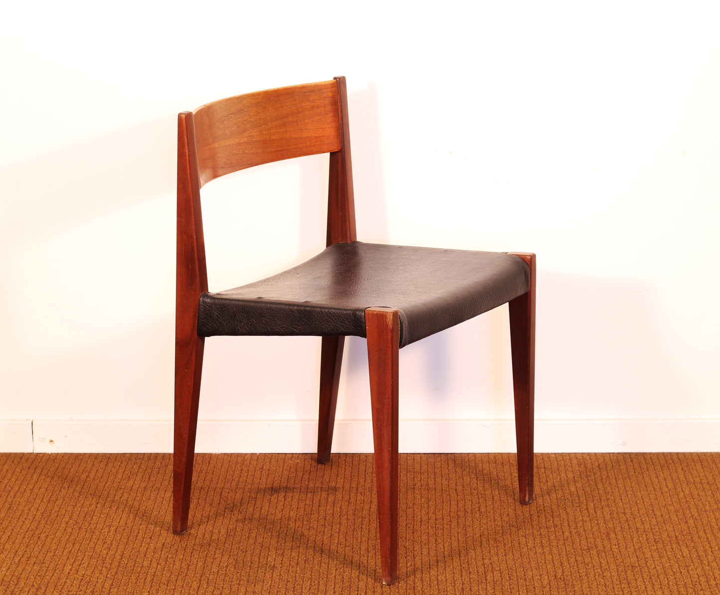 1960s Poul Hundevad Danish Teak Flip-Top Table and Four "Pia" Chairs - Set of 5