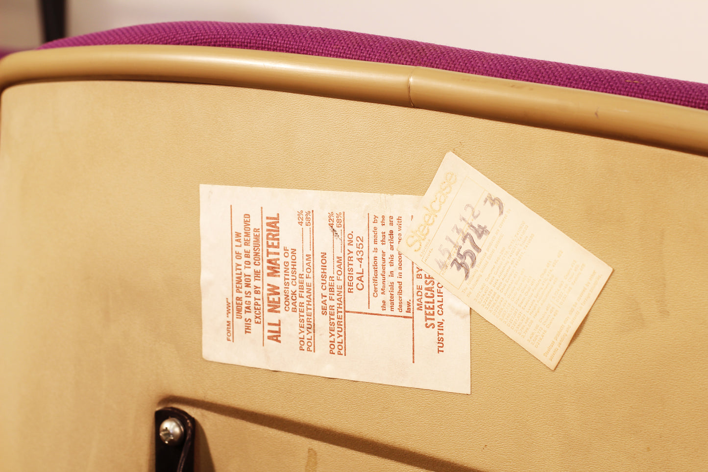 1970s Steelcase Rolling Chairs - Set of Six