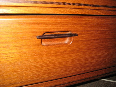 Teak and Rosewood Platform Bed