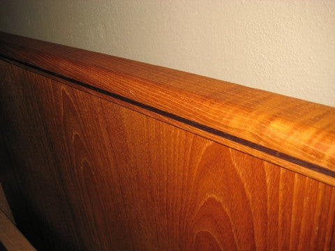 Teak and Rosewood Platform Bed