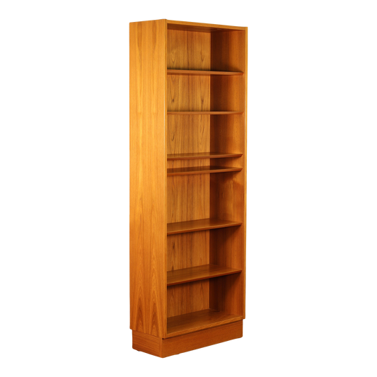 1960s Danish Teak 7-Shelf Bookshelf by Hundevad Møbelfabrik