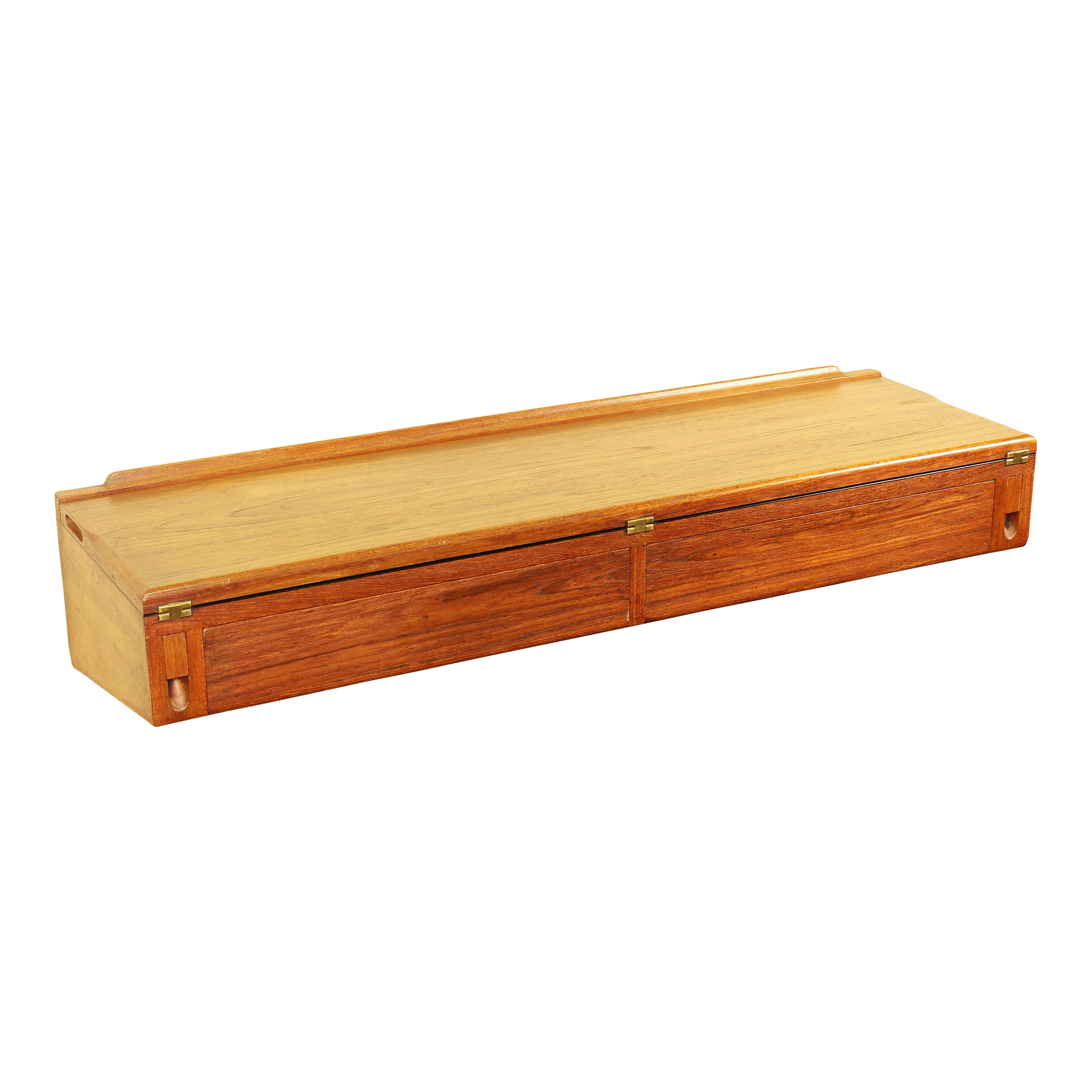 1960s Danish Teak Arne Hovmand-Olsen Wall-Mount Desk or Console