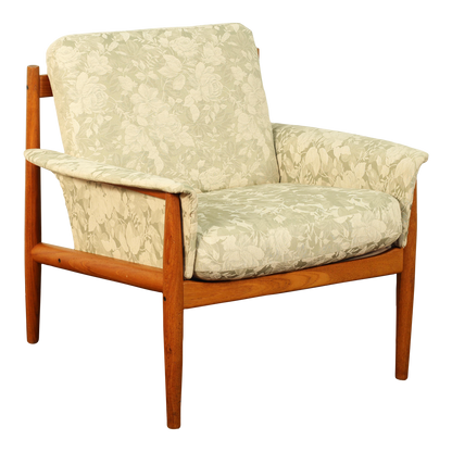 1960s Grete Jalk for France & Son Danish Teak Lounge Chair