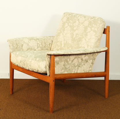 1960s Grete Jalk for France & Son Danish Teak Lounge Chair