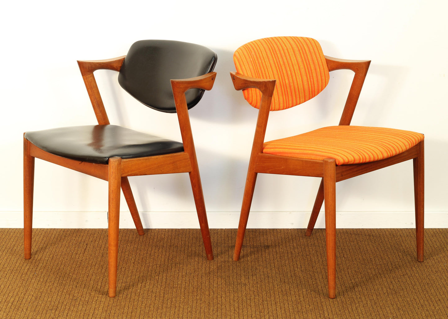 1960s Kai Kristiansen for Schou Andersen Model 42 Danish Teak Dining Chairs - Set of 4