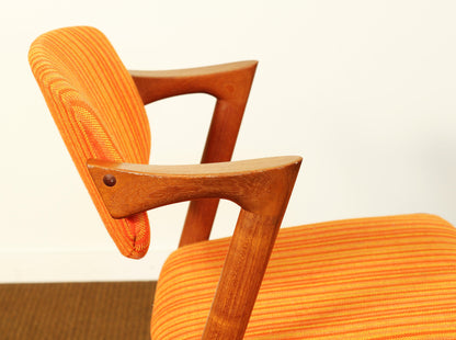 1960s Kai Kristiansen for Schou Andersen Model 42 Danish Teak Dining Chairs - Set of 4